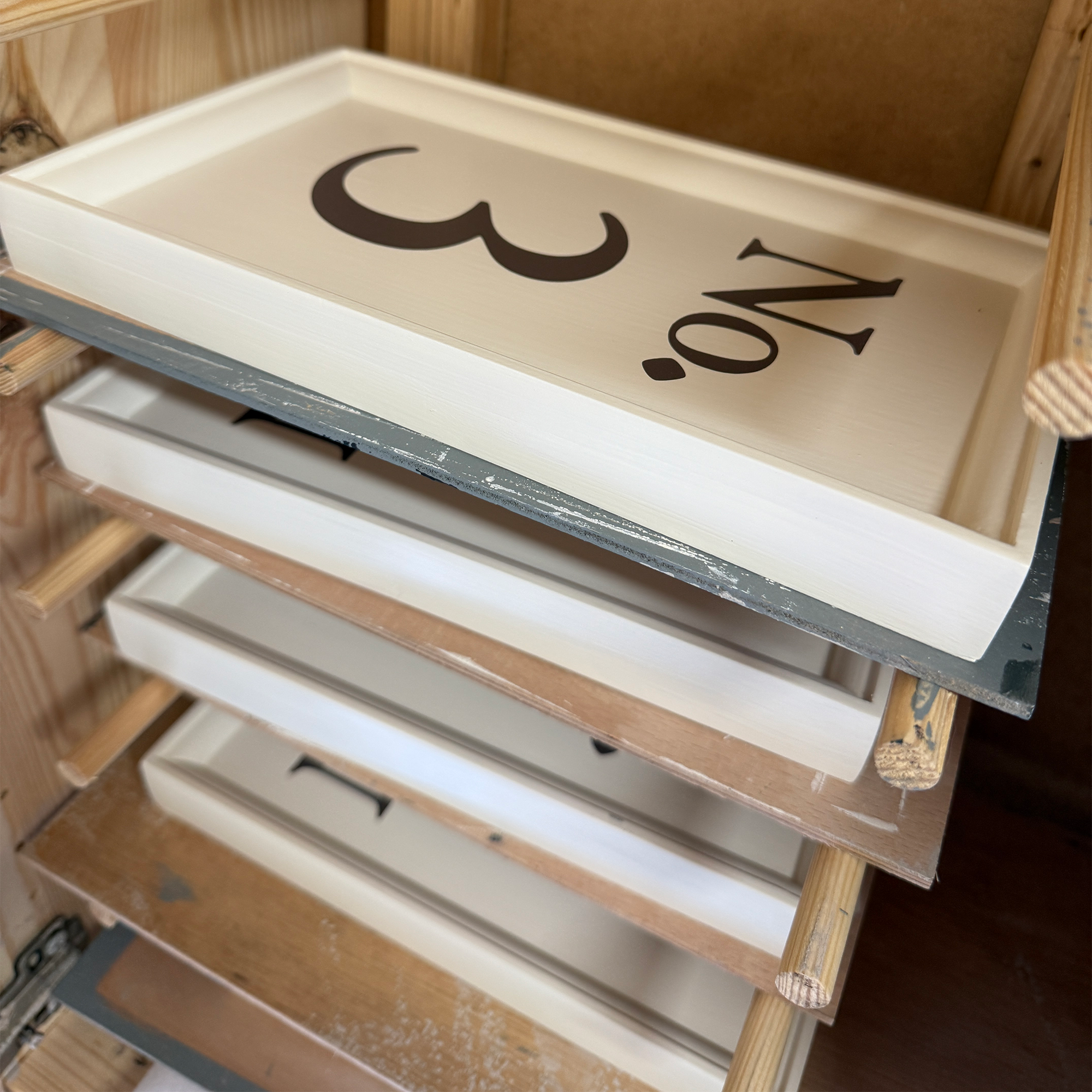 ‘Classic’ Painted Framed House Sign Number Only-House Sign-Rose & Wild-Rose & Wild