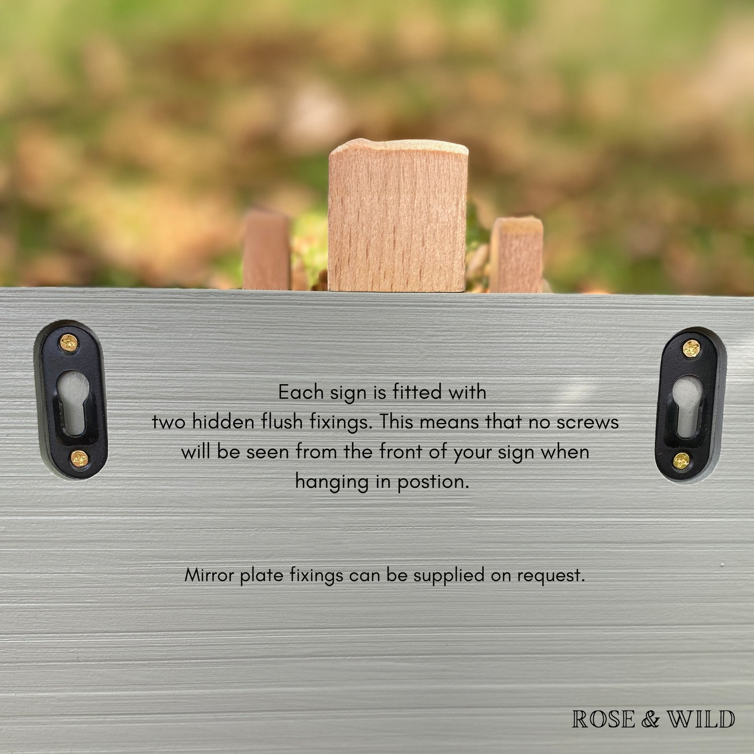 ‘Classic’ Painted Framed Business Sign-House Sign-Rose & Wild-Rose & Wild