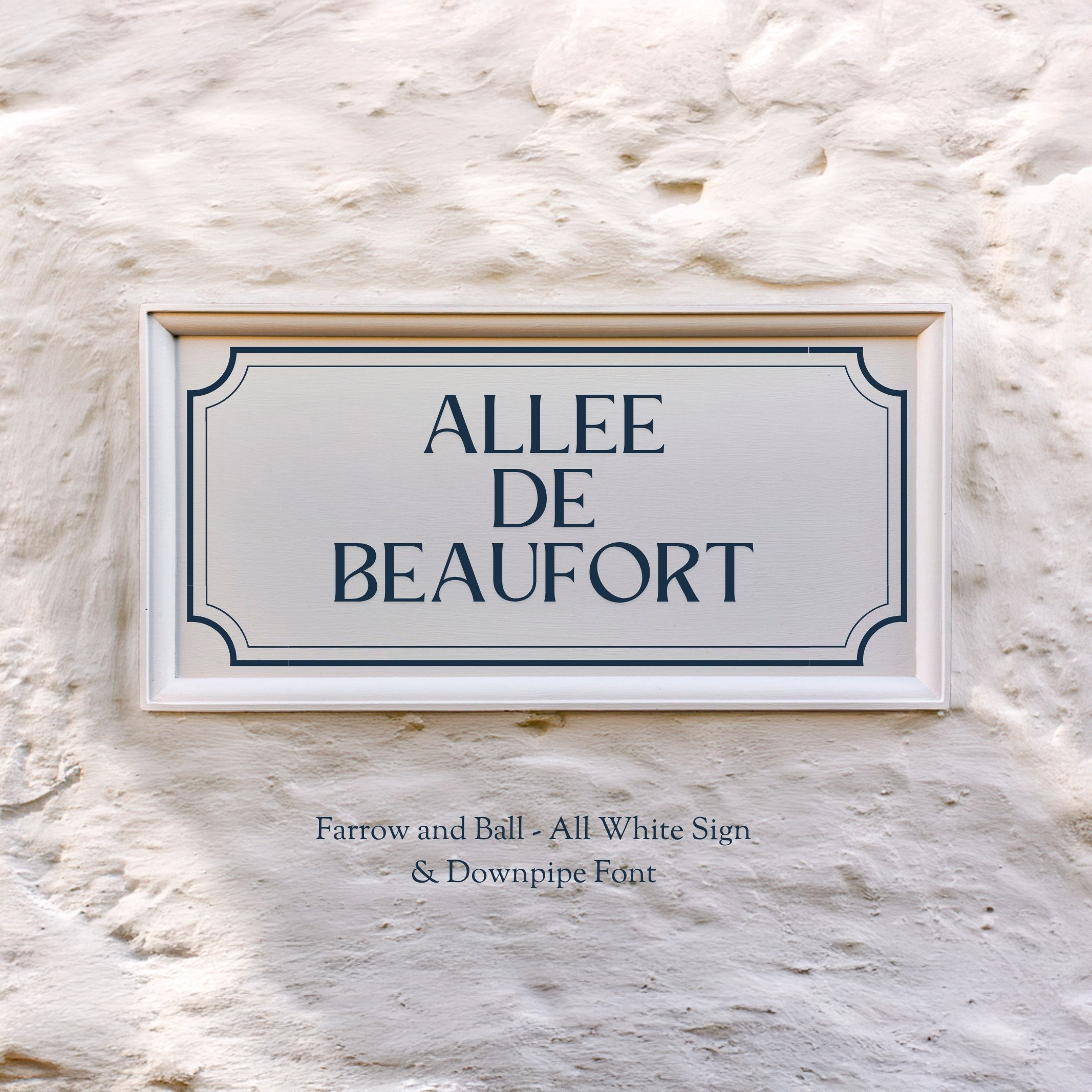 'Classic' Painted Framed House Sign with Painted Border-House Sign-Rose & Wild-Rose & Wild