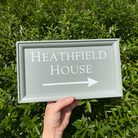 'Classic' Painted Framed House Sign with Arrow-House Sign-Rose & Wild-Rose & Wild