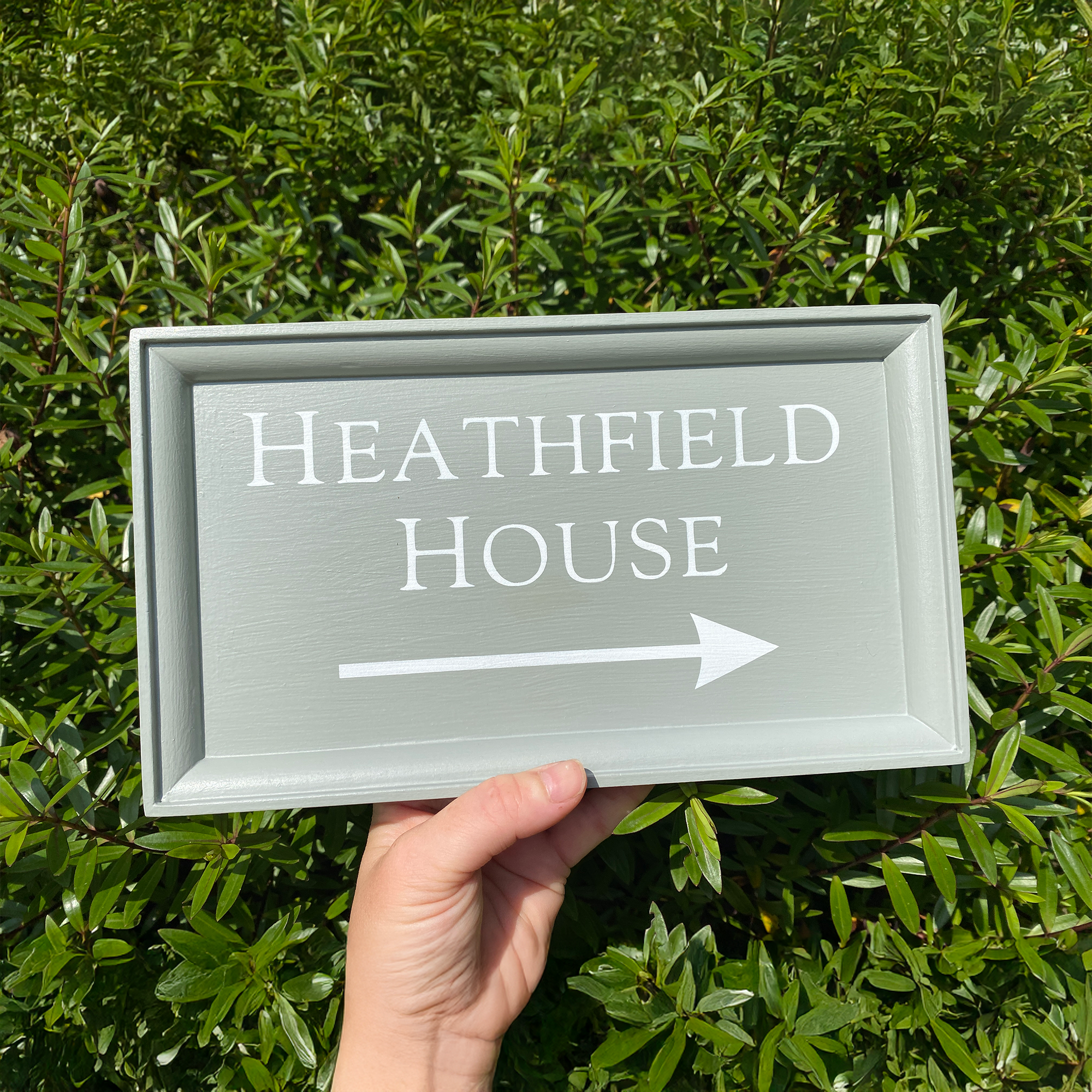 'Classic' Painted Framed House Sign with Arrow-House Sign-Rose & Wild-Rose & Wild