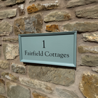 'Classic' Painted Framed House Sign with House Number-House Sign-Rose & Wild-Rose & Wild