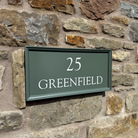 'Classic' Painted Framed House Sign with House Number-House Sign-Rose & Wild-Rose & Wild