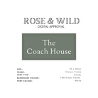 ‘Classic’ Painted Framed Business Sign-House Sign-Rose & Wild-Rose & Wild